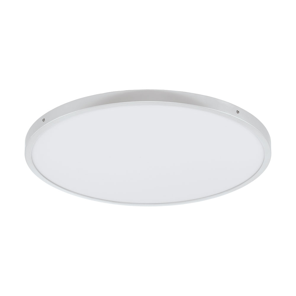 Plafoniera montata la suprafata FUEVA 1, 97552, LED, 27W, H 30, Ø 600, 3200 Lumeni, 3000 K (Calda), Aluminiu / Argintiu (W180, FUEVA 1, LED, 27W)