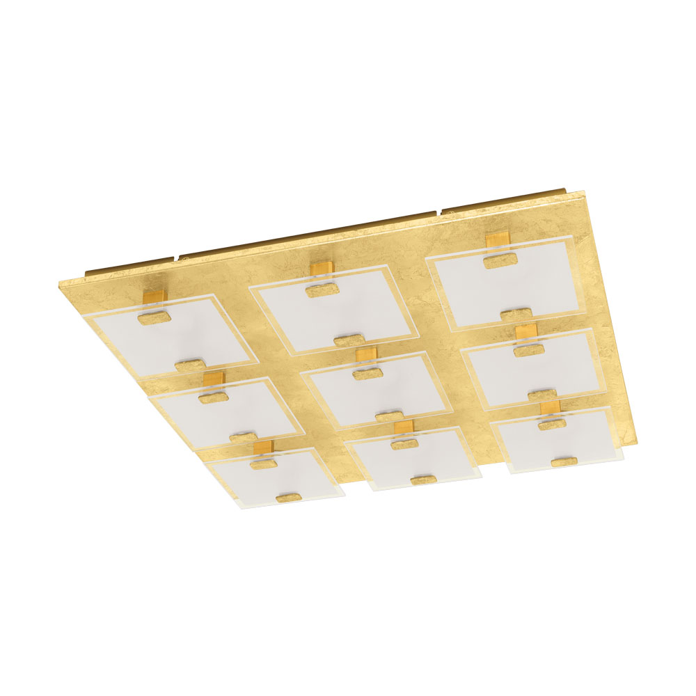 Plafoniera VICARO 1 LED-MODUL, 97729, Metal, Auriu, 9X2,5W, 1620 lumeni, 3000 K Calda (W180, VICARO 1, LED-MODUL, 9X2,5W)