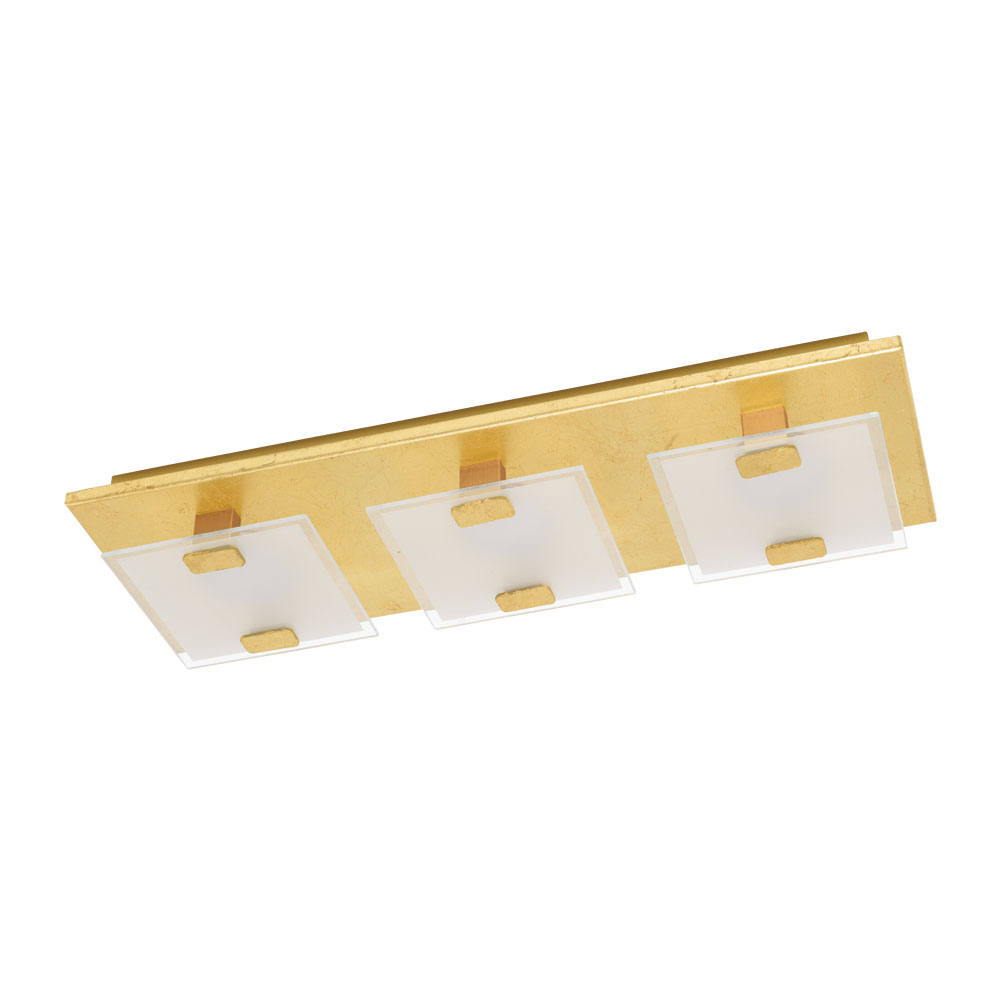 Plafoniera VICARO 1 LED-MODUL, 97759, Metal, Auriu, 3X2,5W, 540 lumeni, 3000 K Calda (W180, VICARO 1, LED-MODUL, 3X2,5W)