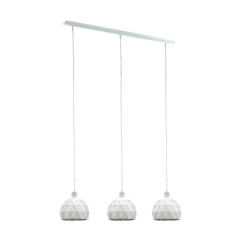 Pendul EGLO Roccaforte, 97857, E14 3x40W, Alb (W120, ROCCAFORTE, E14, 3X40W)