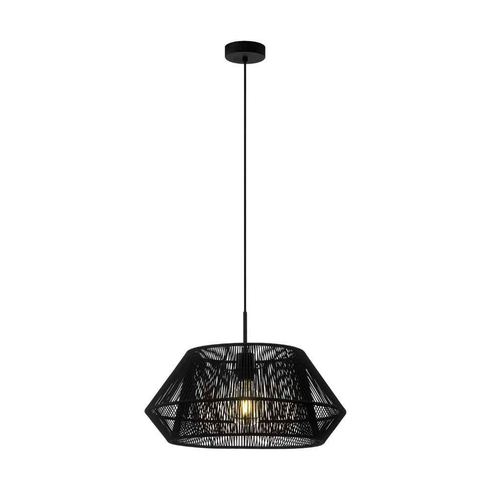 Lustra PALMONES E27, 97912, Metal, Negru, 60W   (W120, PALMONES, E27, 1X60W)