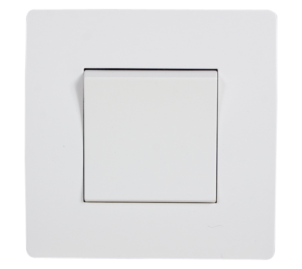 EL BASIC TG101 1 BUTTON 1 WAY SWITCH WHITE-OLD