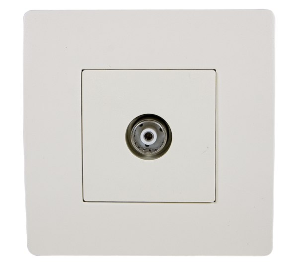 EL BASIC TZ111 TV ANTENNA SOCKET CREAM-OLD