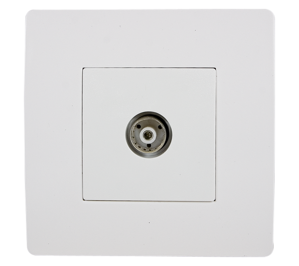 EL BASIC TZ111 TV ANTENNA SOCKET WHITE-OLD