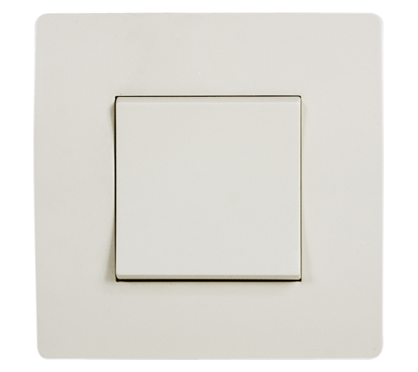 EL BASIC TG102 1 BUTTON 2 WAY SWITCH CREAM-OLD