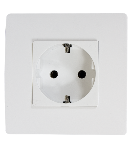 EL BASIC TZ107 GERMAN STANDARD SOCKET WHITE-OLD