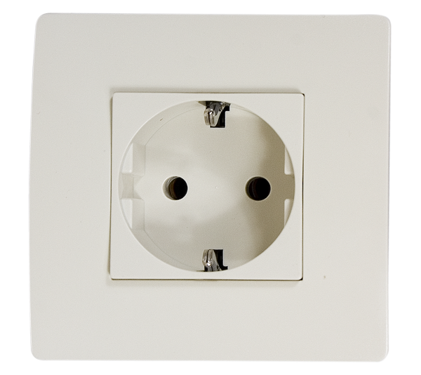 EL BASIC TZ107 GERMAN STANDARD SOCKET CREAM-OLD