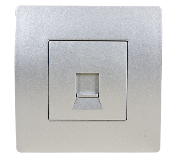 EL BASIC TZ112 COMPUTER LINE SOCKET SILVER GREY-OL