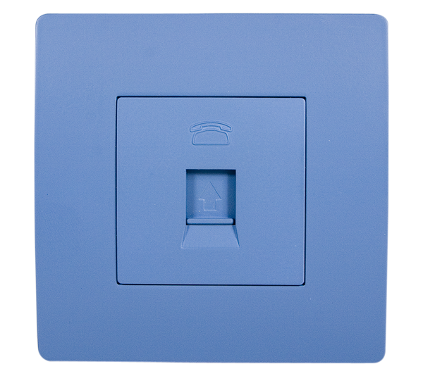 EL BASIC TZ106 TELEPHONE SOCKET BLUE-OLD