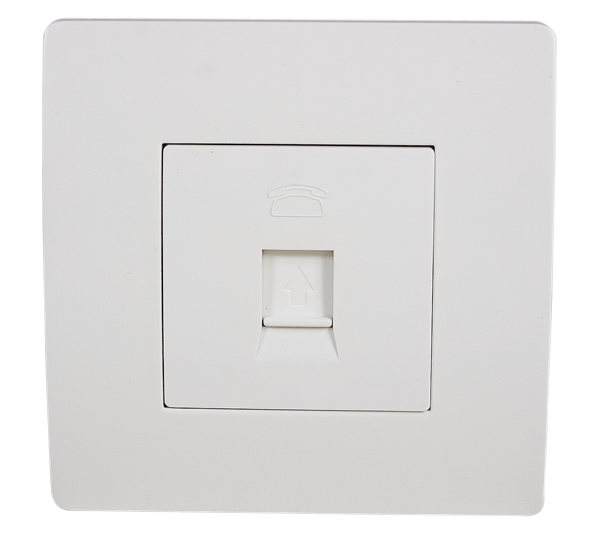 EL BASIC TZ106 TELEPHONE SOCKET WHITE-OLD