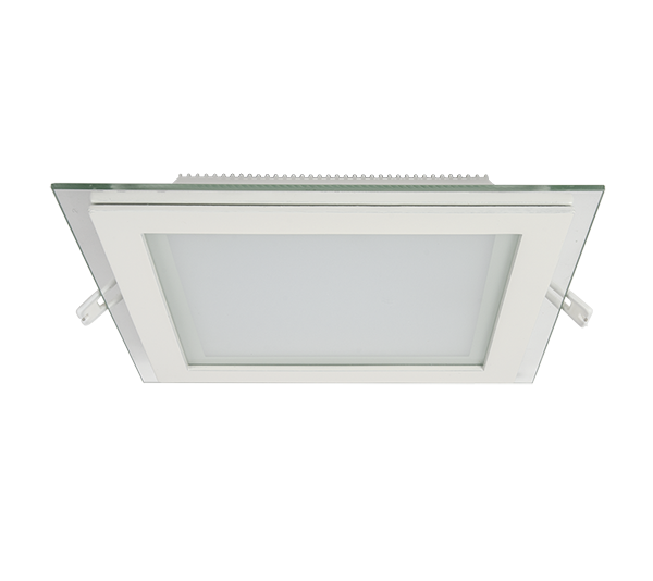 LED PANEL SQUARE + GLASS 18W 3000K Ô200MM