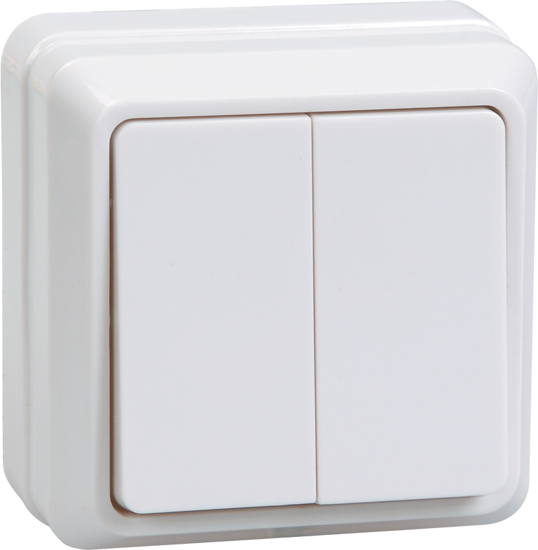  Switch 2 button 10A VS20-2-0-OB OKTAVA white
