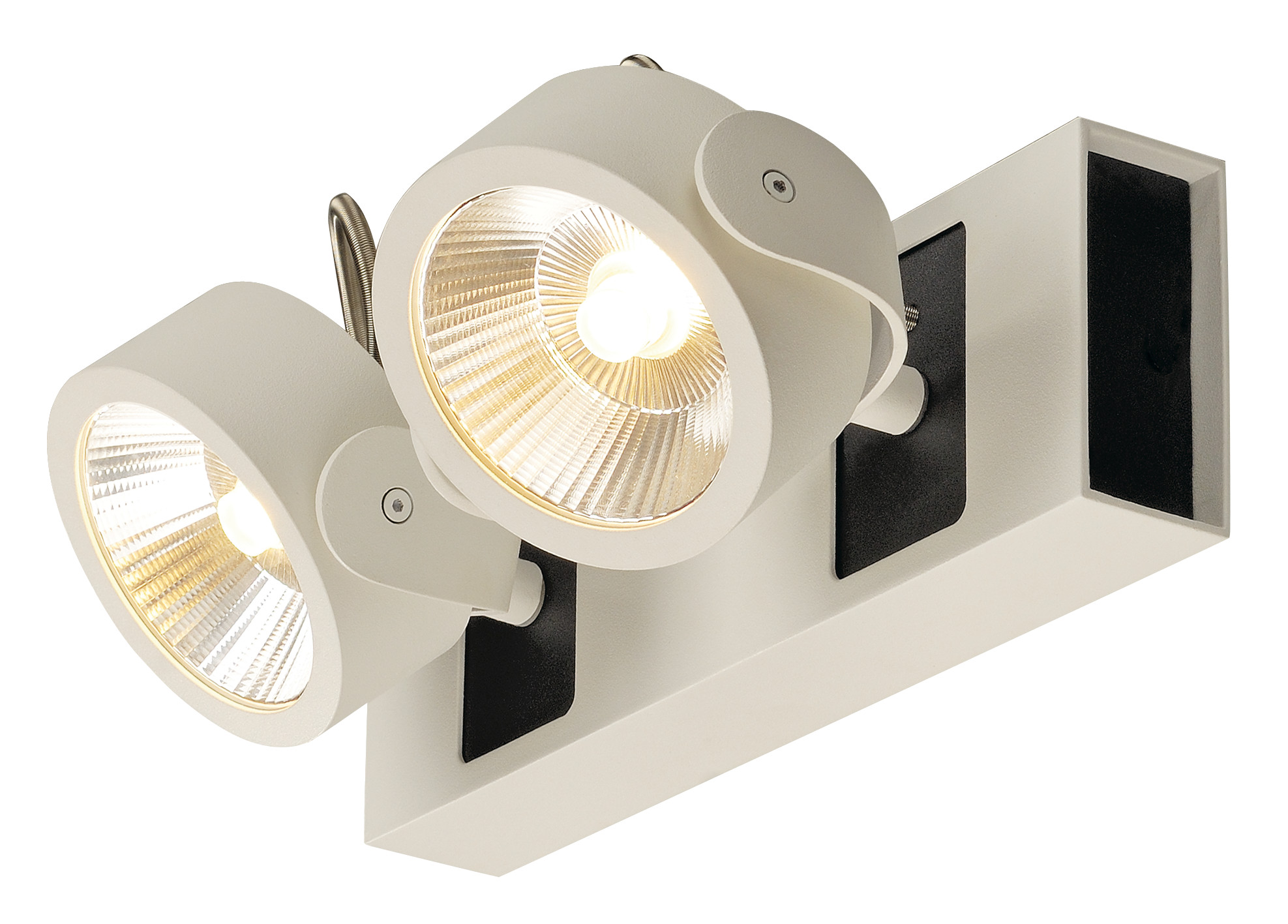 KALU LED 2,3000K,24° alb/negrlampa plafon/perete