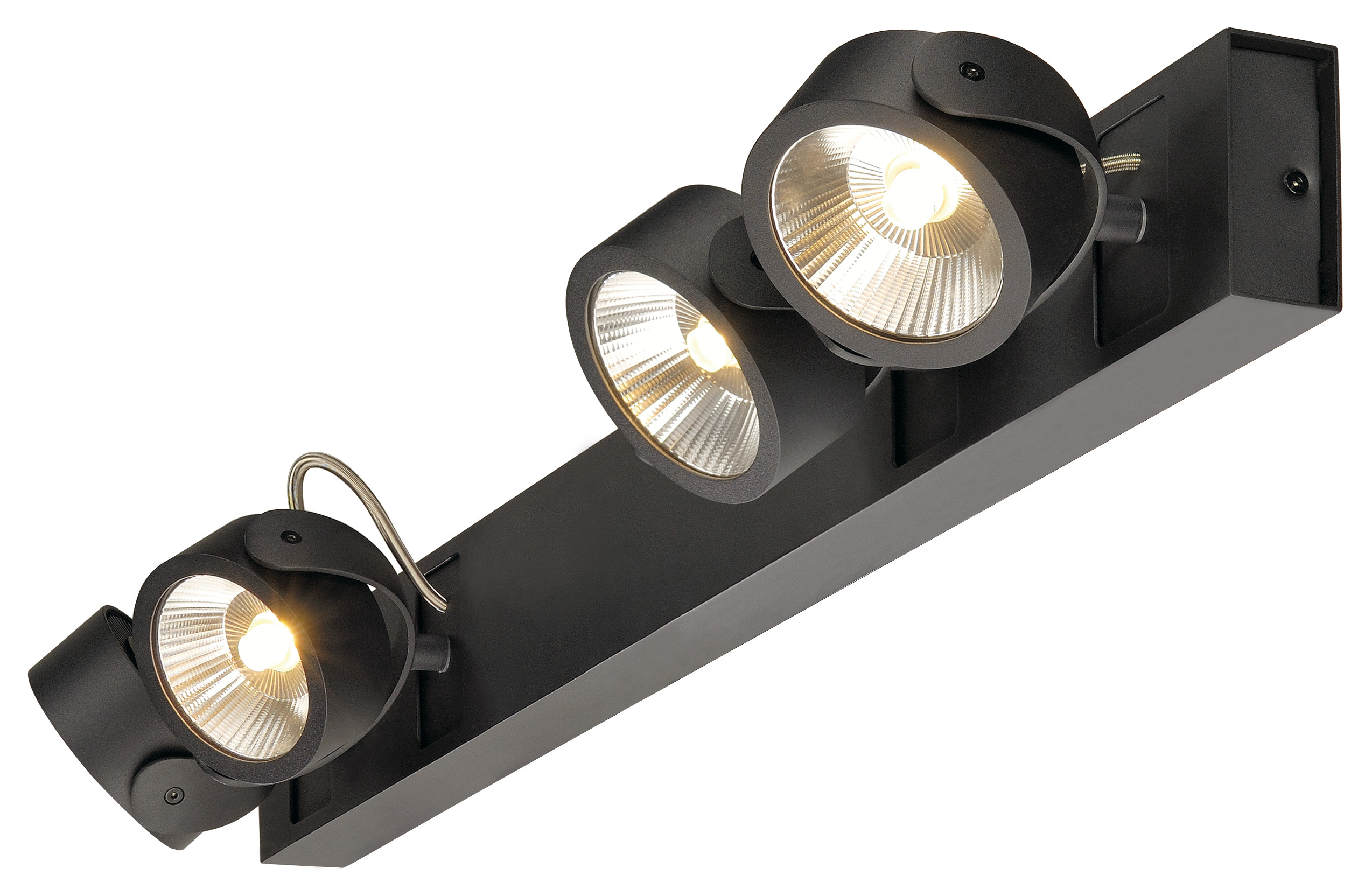 KALU LED 4,long,3000K,24°negrulampa plafon/perete