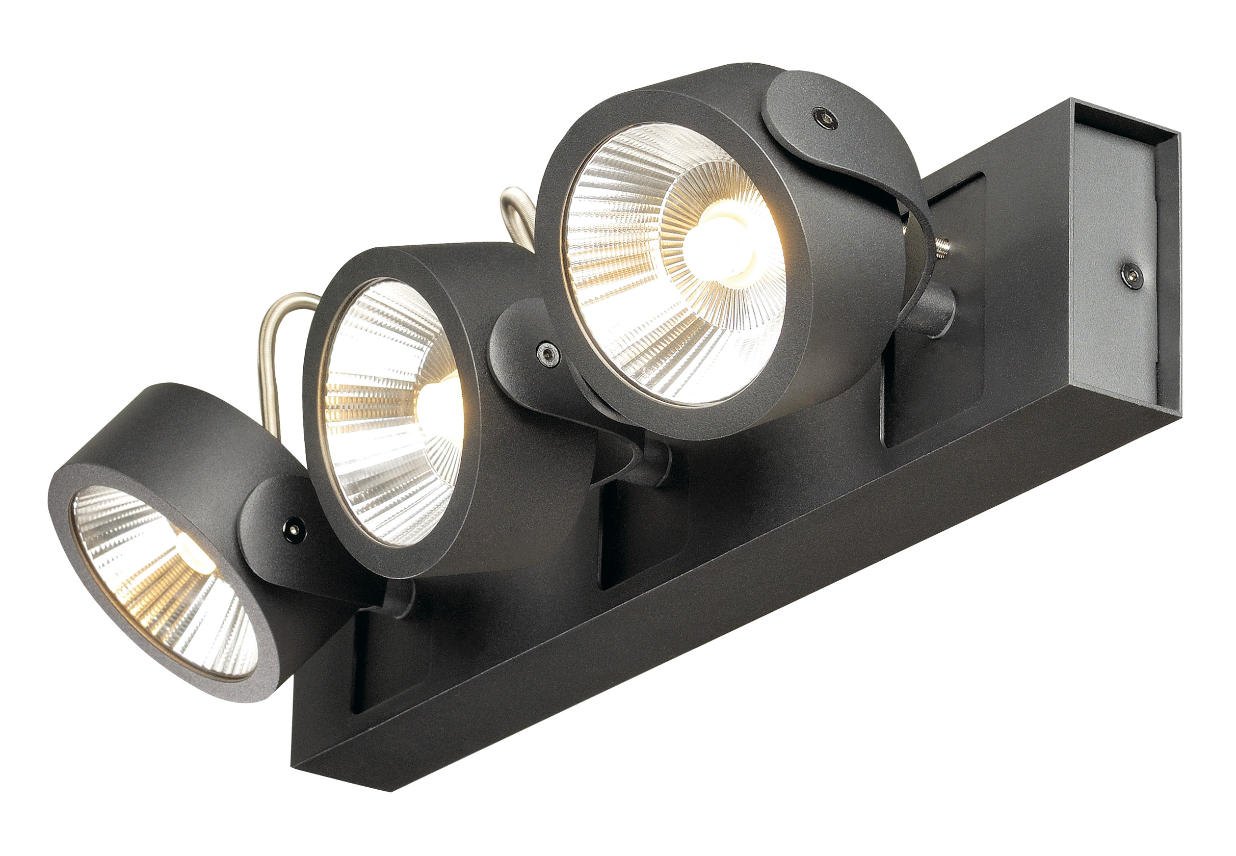 KALU LED 3,negru,3000K,60°lampa plafon/perete