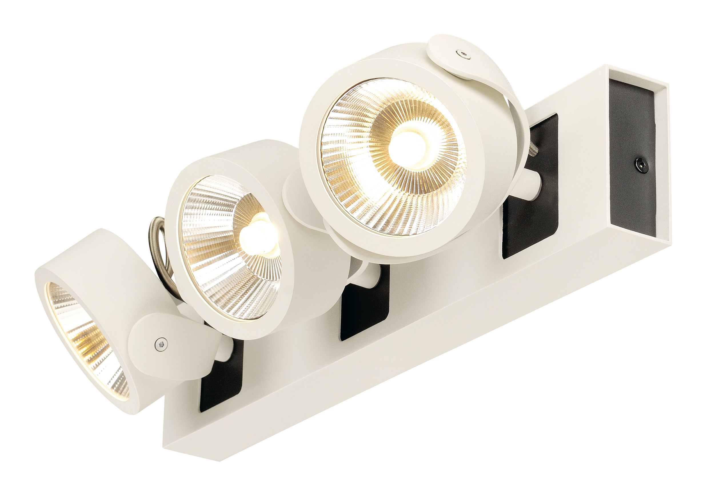 KALU LED 3,3000K,60° alb/negrulampa plafon/perete