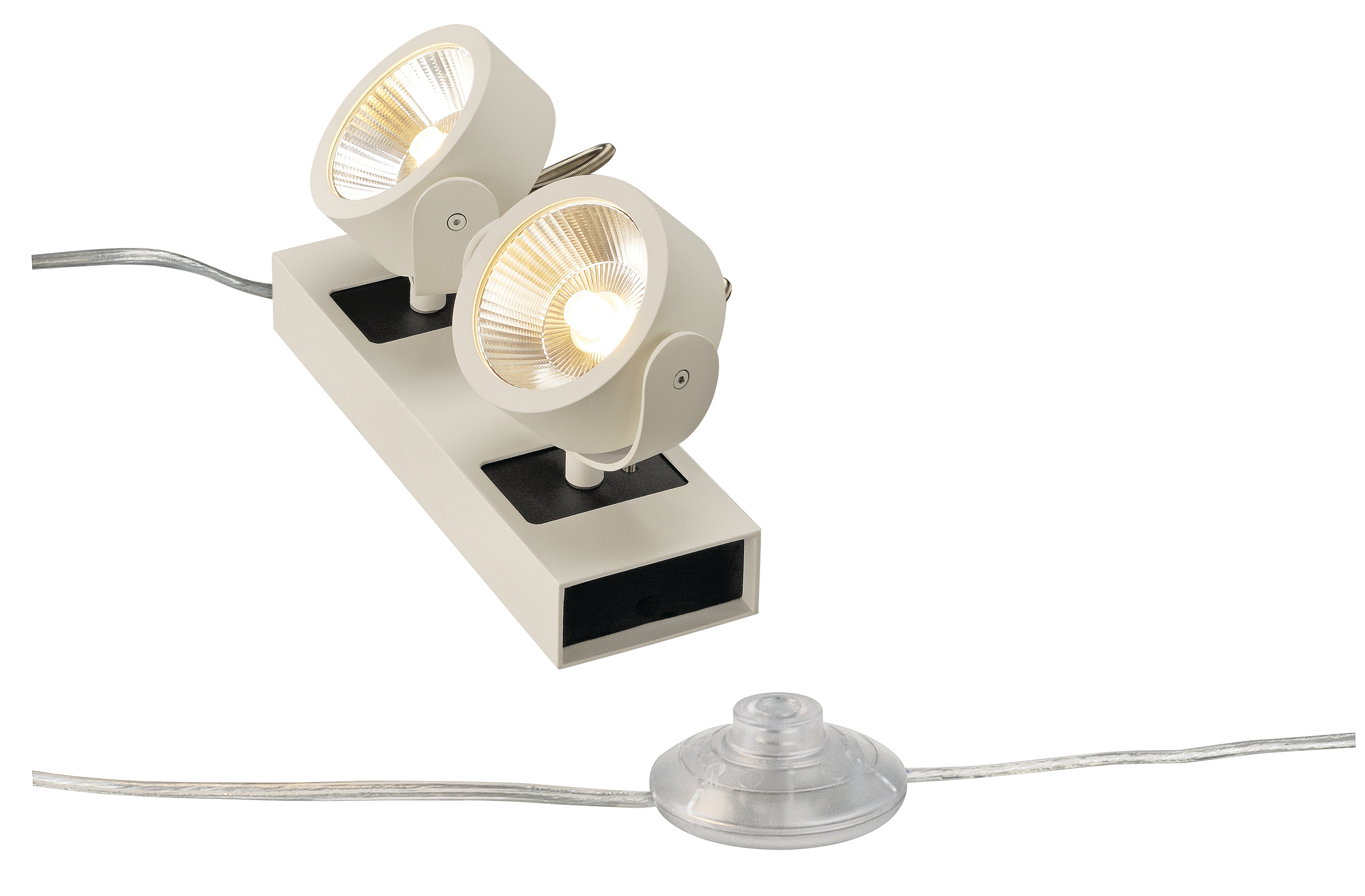 KALU LED 2 FLOOR,alb/negru,60°lampa de podea, 3000K