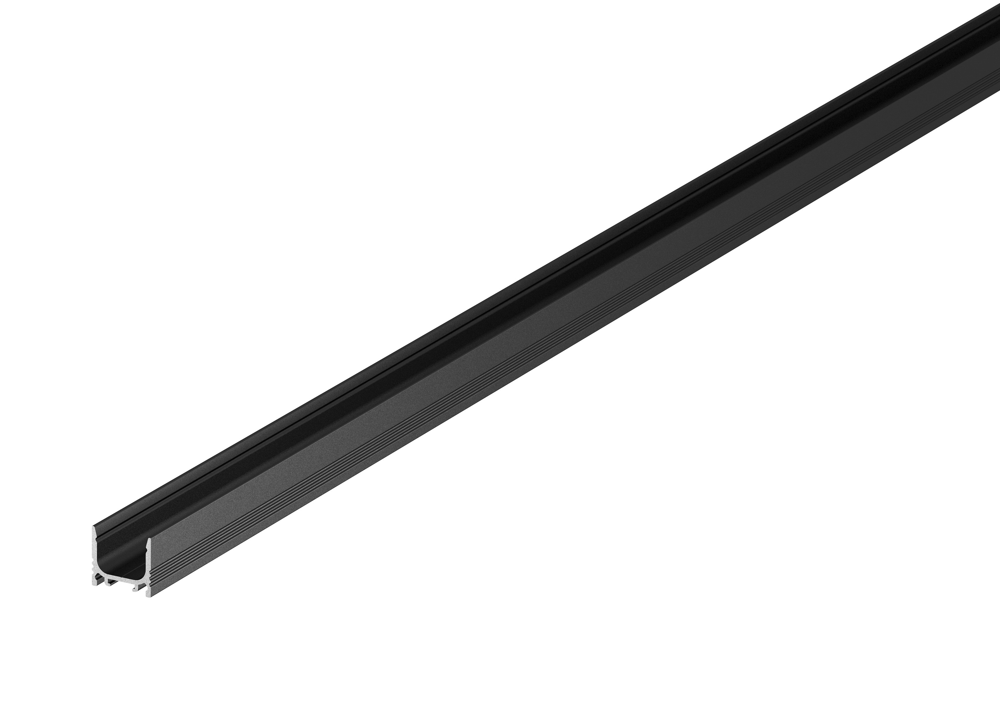 GRAZIA10,stand,canelat,2m,negruLED, Profil aparent