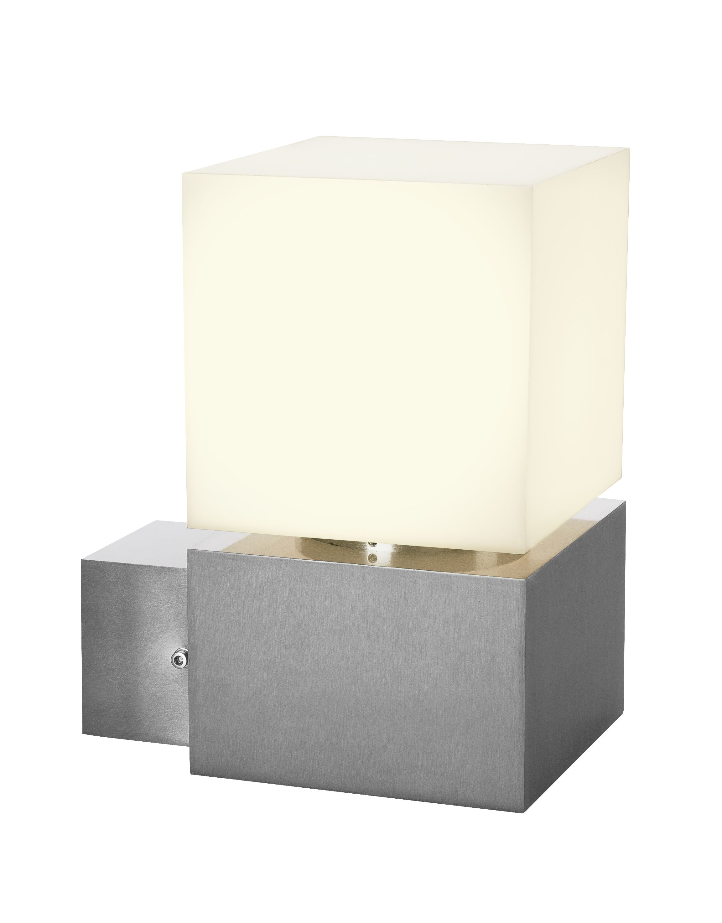 SQUARE WL, LED  wall light, IP44, stainless steel 316, 3000K