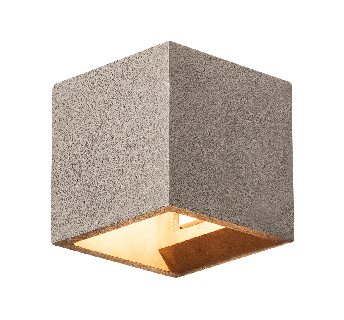 SOLID CUBE,negru gresie,25Wlampa de perete, QT14