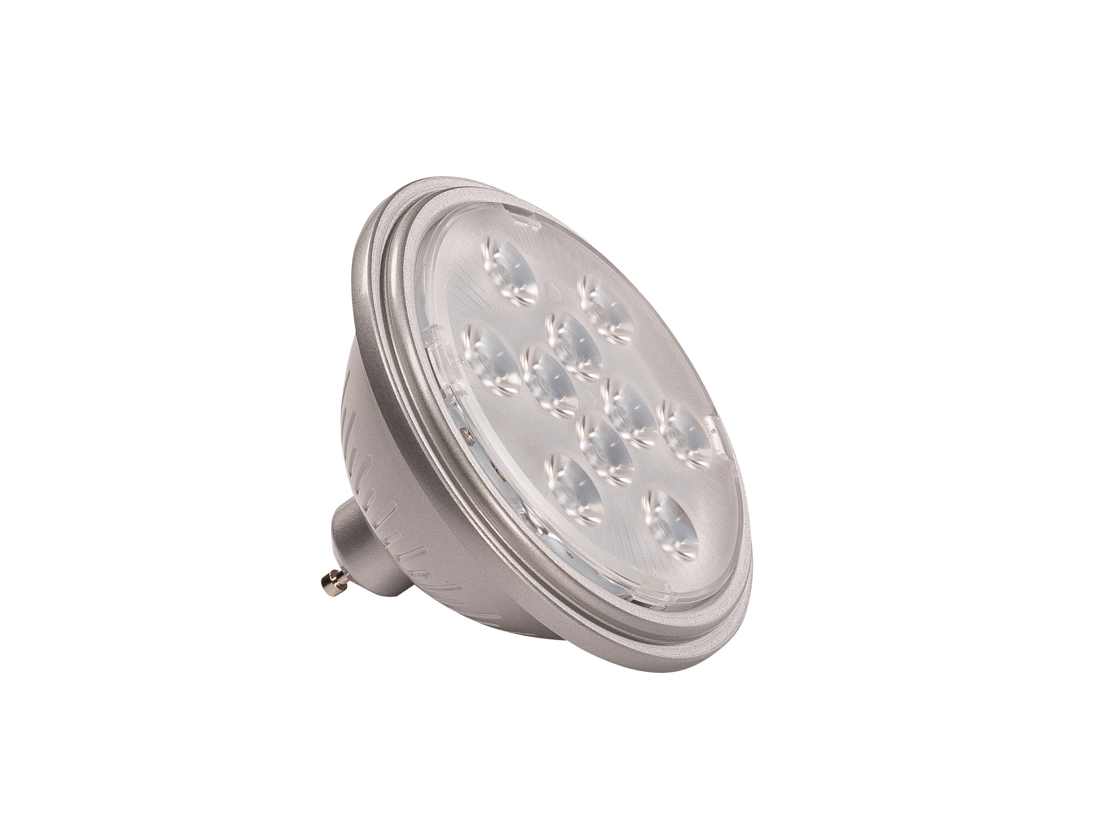 LED QPAR111,argintiu,2700K,730lmGU10,13°