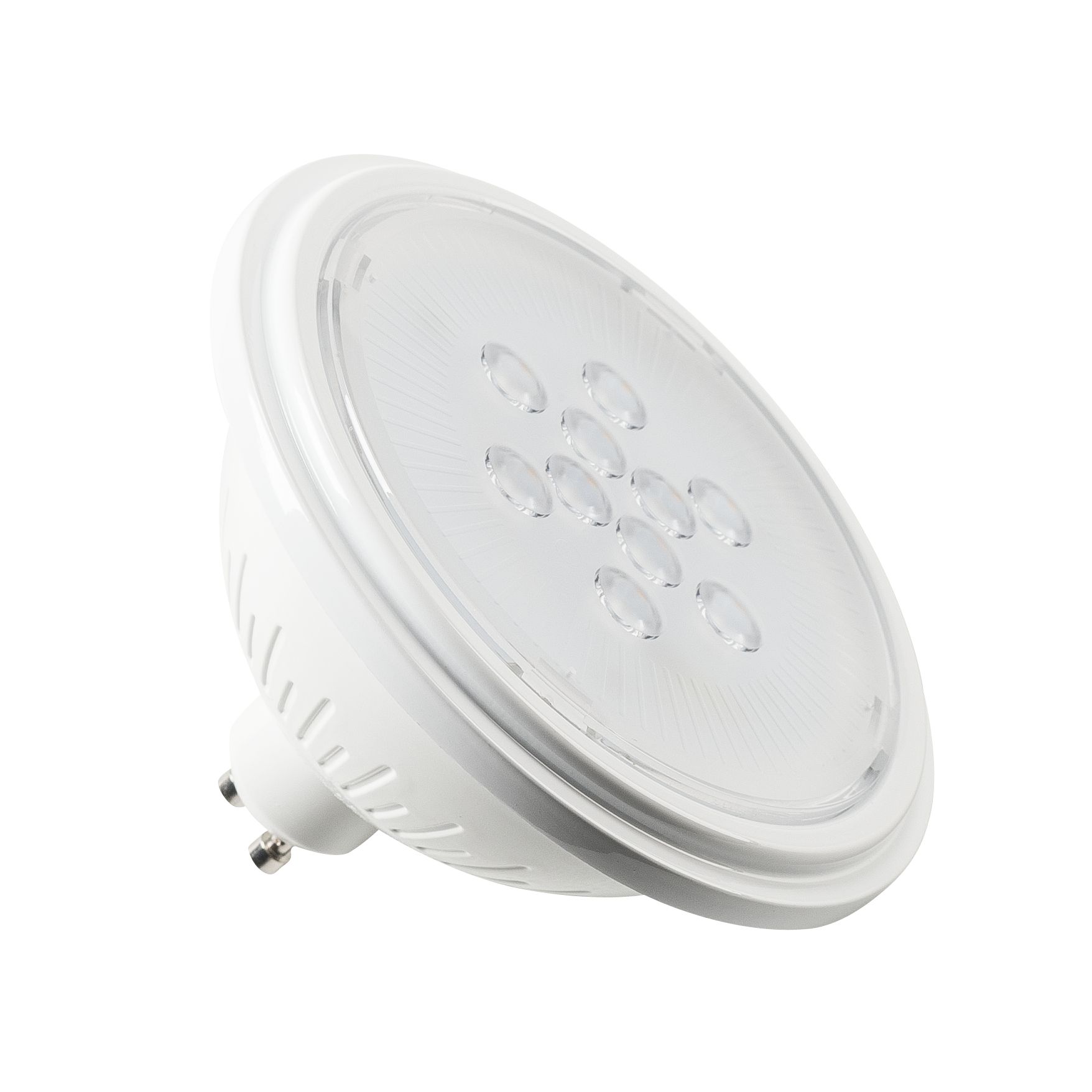 LED lamp, QPAR111, GU10, 7W, 3000K 25°, white