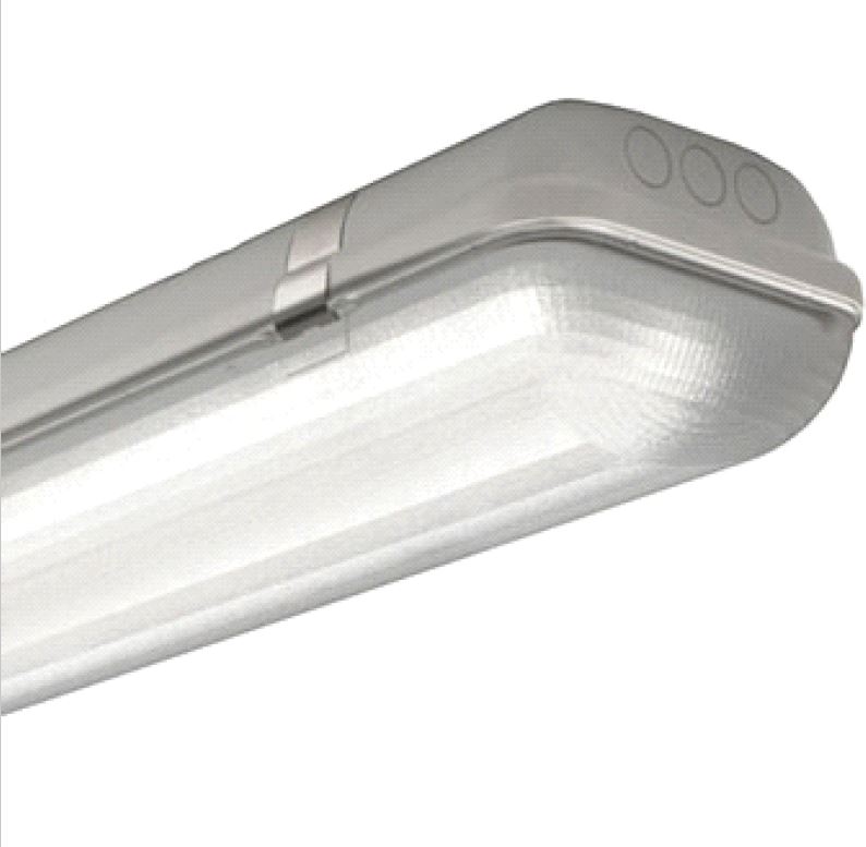 Linda LED CONIC 2x24W, 4000K, 7251lm, IP65, gri, L=1270mm