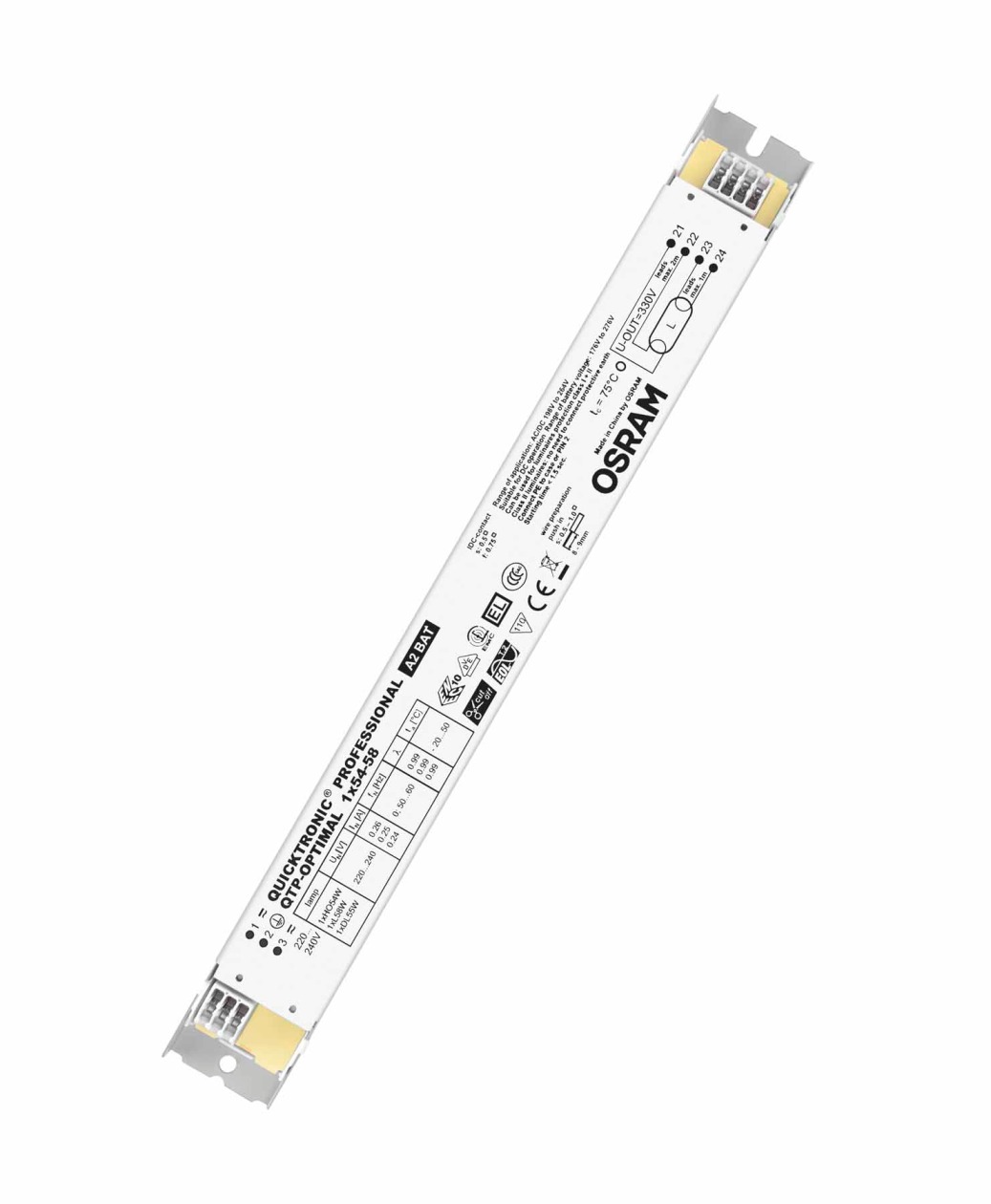 EVG QTP-OPTIMAL 1X54-58/220-240 AC/DC