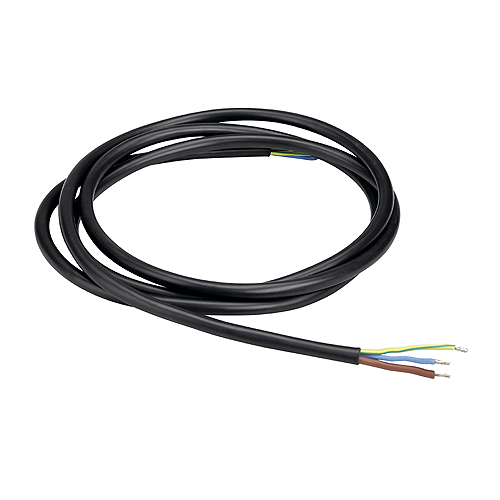 Cablu alimentare high-voltage, 3-poli negru, 2m