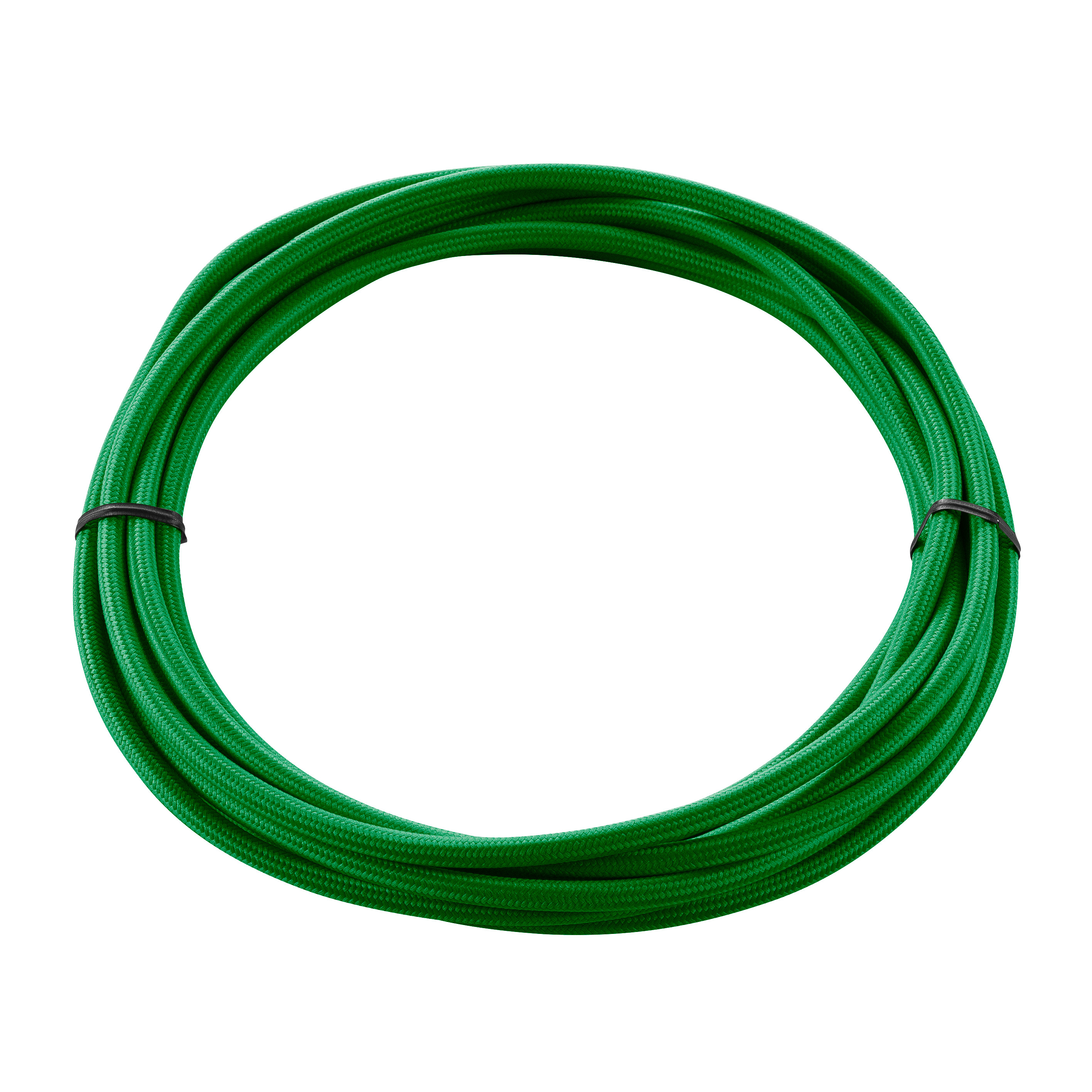 Cablu textil, 3-polig, 5 m, verde