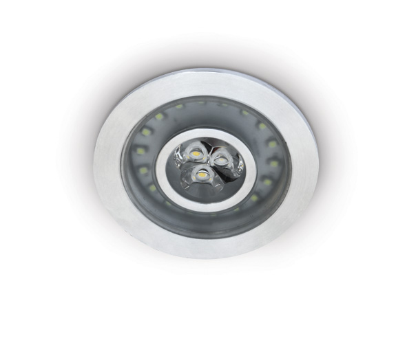 Ina-R LED 3/1,8W 3000 + 6000K,Dimmable,350mA,IP42,aluminium