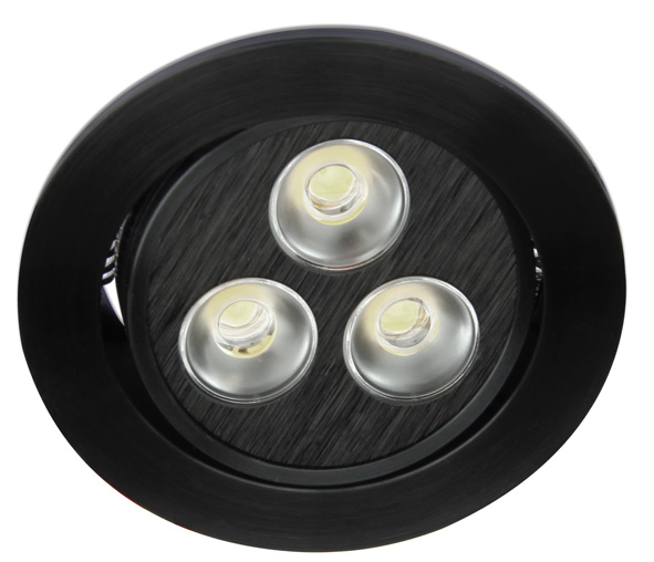 Tris-I-R/A1 LED 3x1W 6000K 180lm,Dimmable,350mA,IP20,black