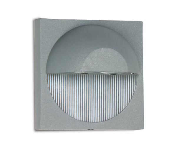 Porter-Q LED 2x1W, IP54, grey