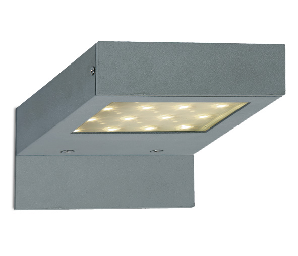 Elvis-WL-S LED 3W 3000K, IP54, grey