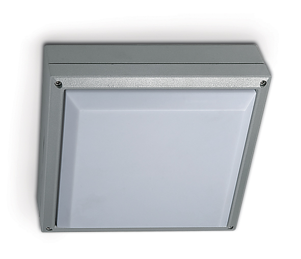 Plaza-Q2 LED, 2x20W, E27, 100-240V, IP54, alu, grey