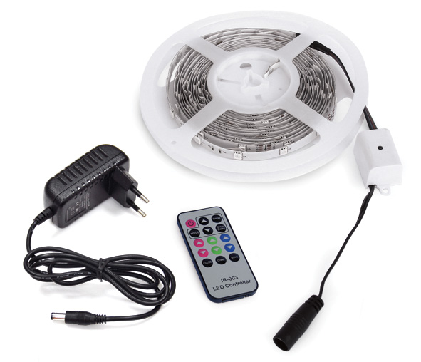 Marra LED, 7,2W/m, incl. 5m RGB LED banda, driver, controler