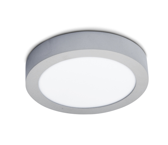 Plafoniera Plano Round LED, 30W, 4000K, 1997lm, IP40, gri