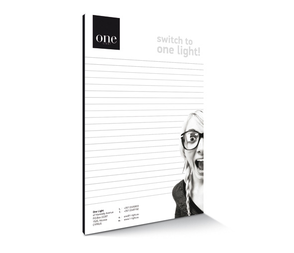 60010, ONE LIGHT NOTE PAD 100 pages