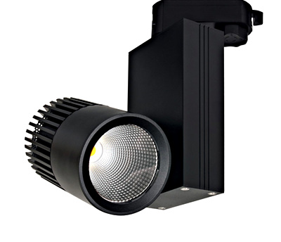 Valo Medium LED Track spot, 45W, 3000K, 2950lm, IP20, black