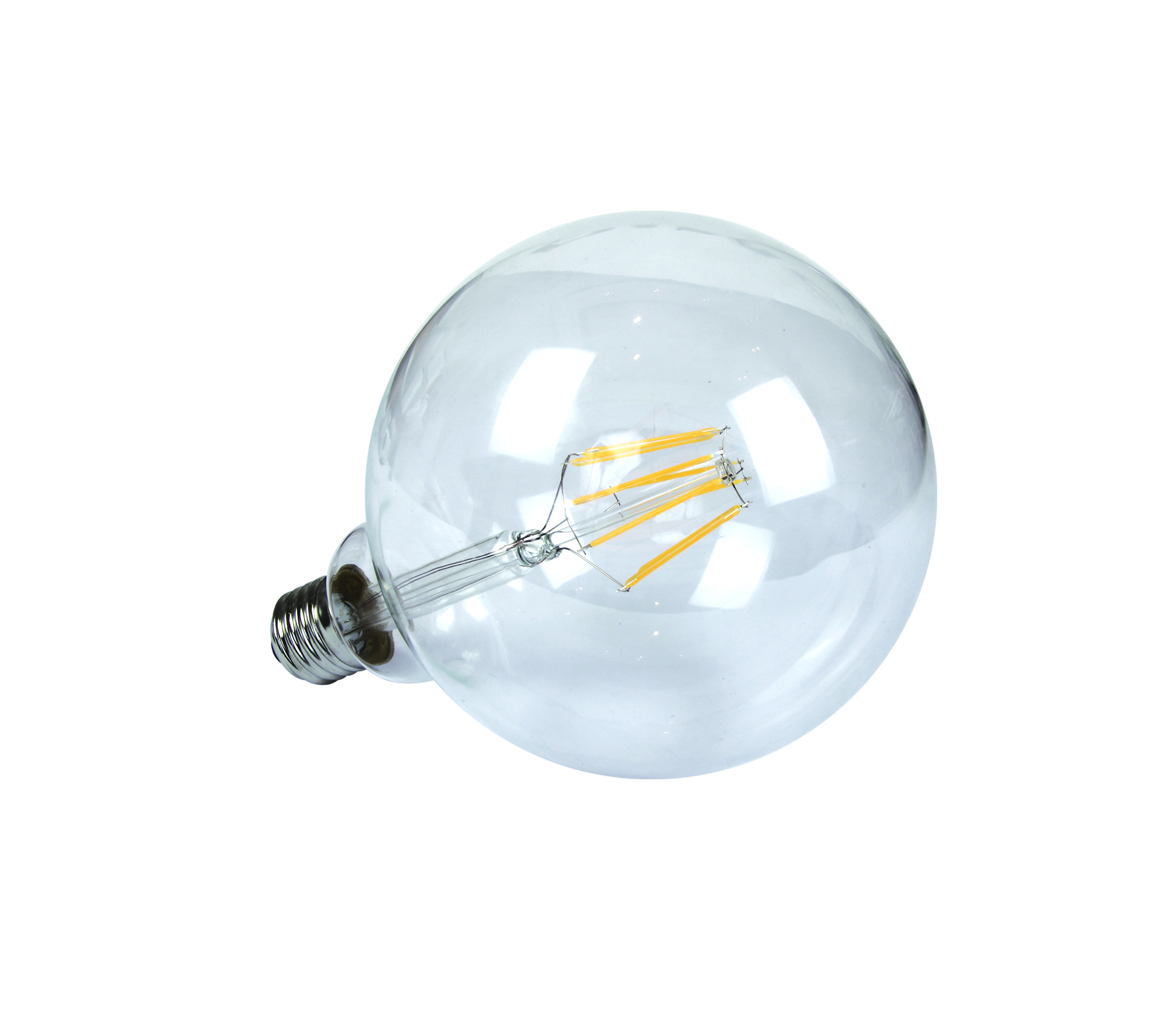 LED Globe lamp 7W, 2700K, 600lm, E27, 230V, G125, klar