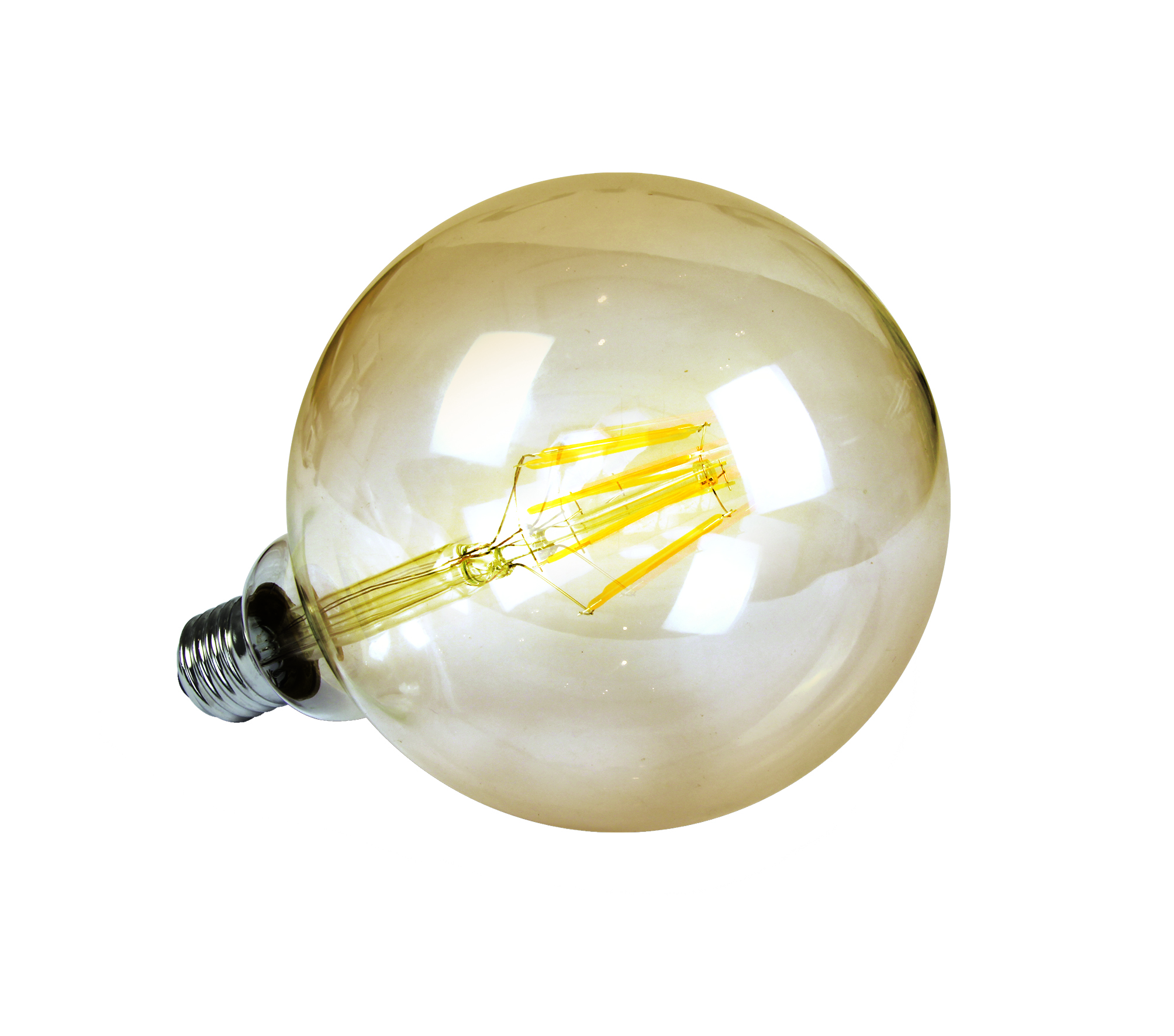 LED Globe lamp 7W, 2200K, 520lm, E27, 230V, Amber, G125