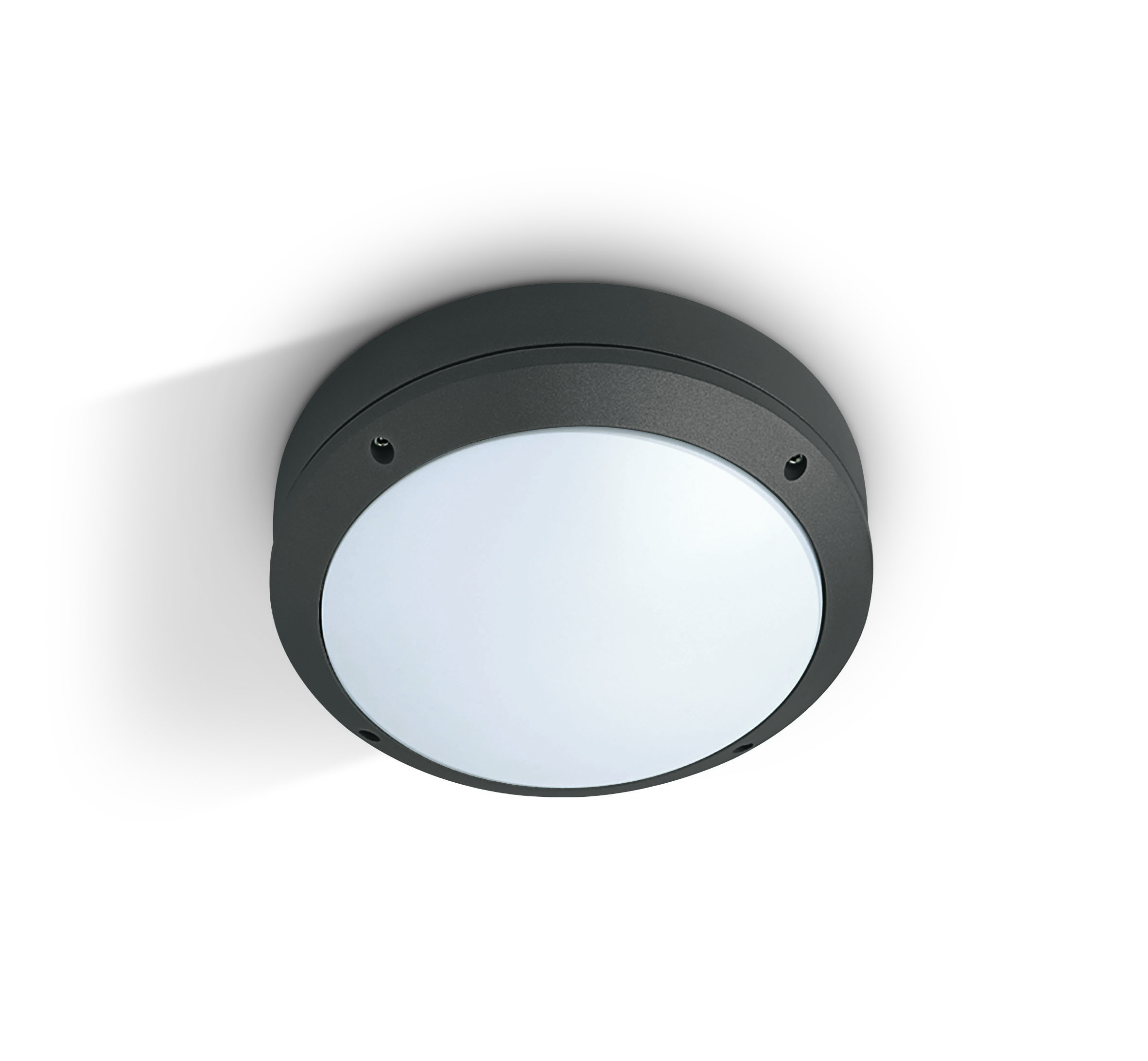 Teito 1 ceiling lamp round,E27, 20W,100-240V,IP54,anthracite