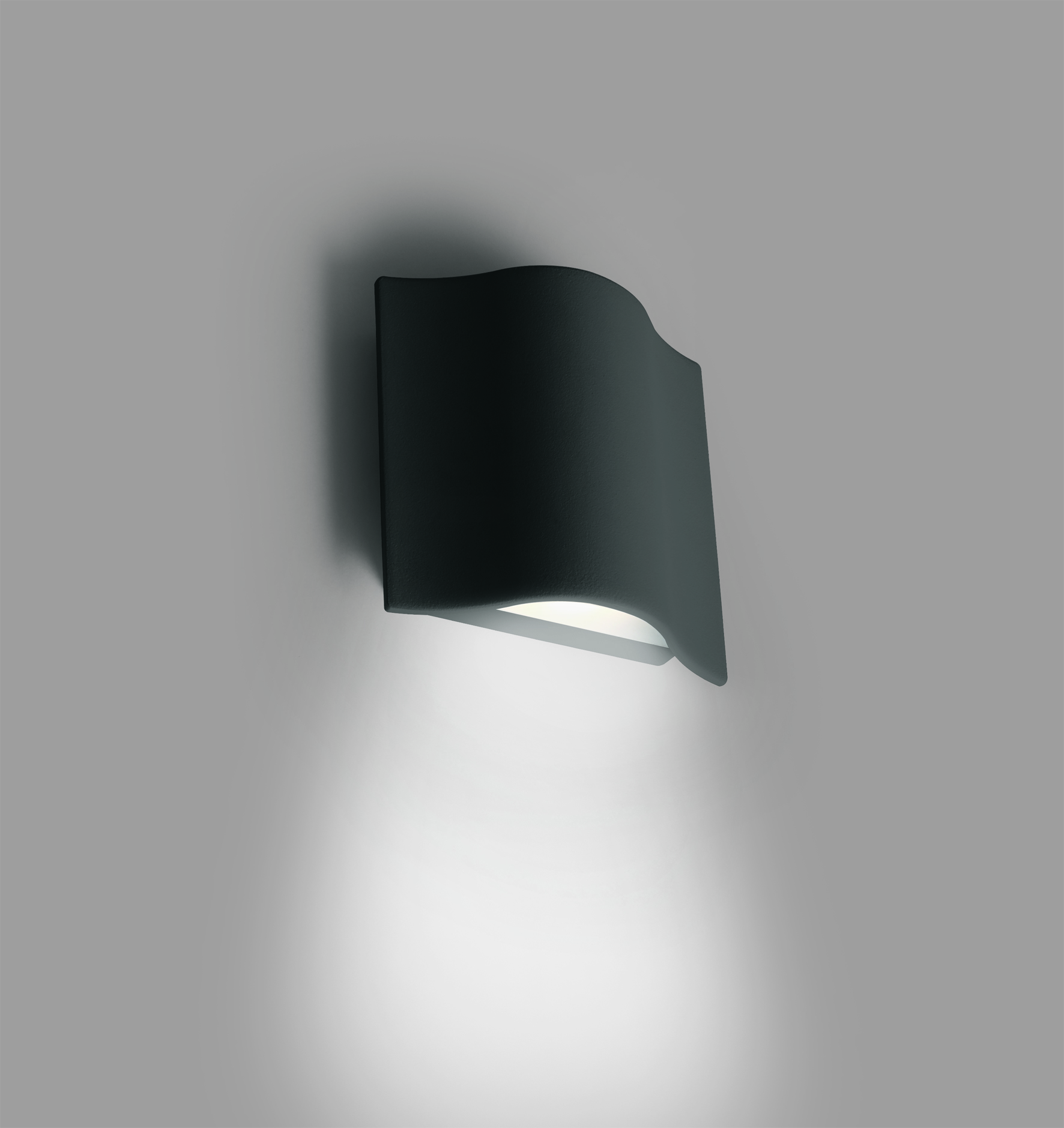 Emi LED 6W wall lamp 400lm 3000K 230V IP54 anthracite