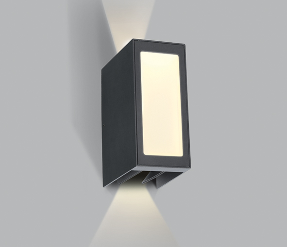 Atla LED, 9W,600lm, 3000K, 230V, IP54, anthracite