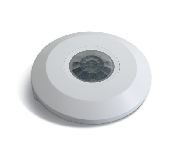 Motion sensor, 300W LED, 230V, IP20, 360°, max. 6m, white