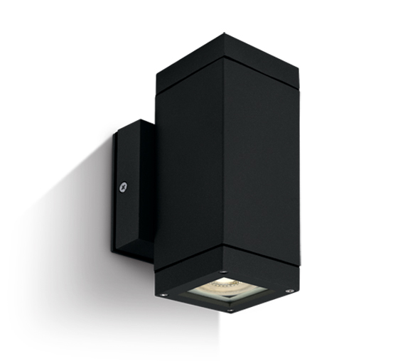 Cube 1-WL, 2x35W, MR16, GU10, 100-240V, IP54, black