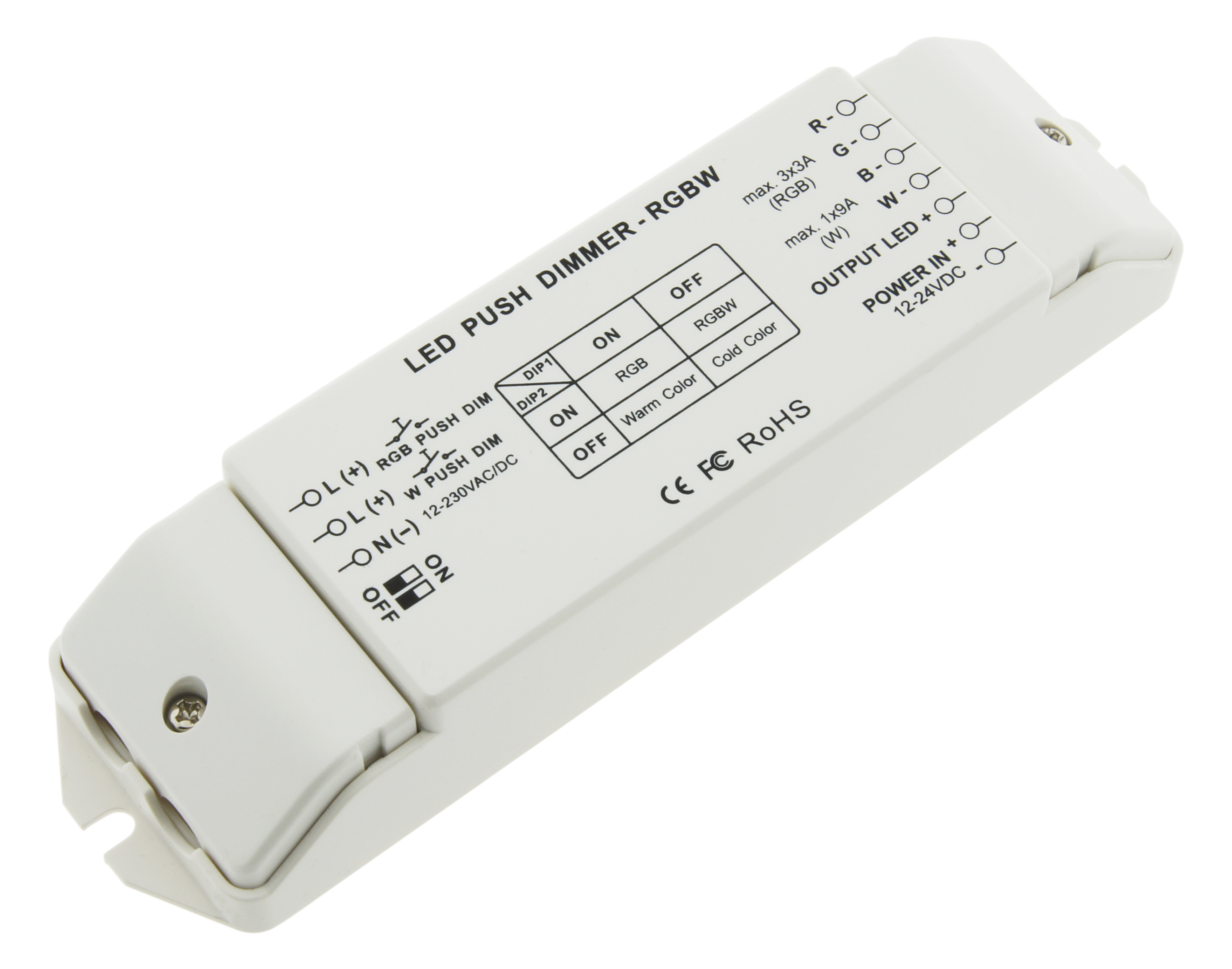 LED Push Dimmer RGBW