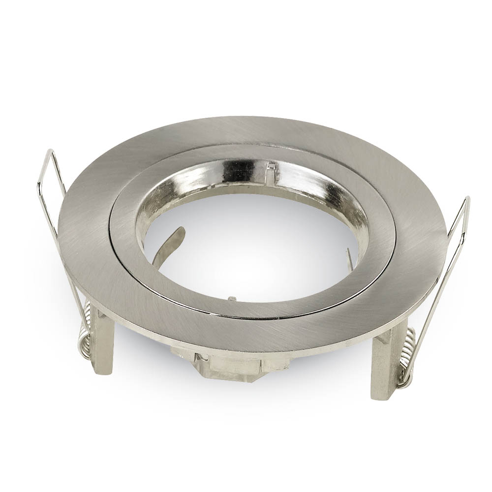 Recessed spot GU10 round, satin nickel