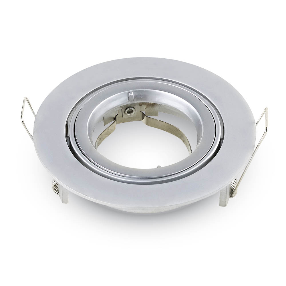 Recessed spot GU10 round, silber grey 