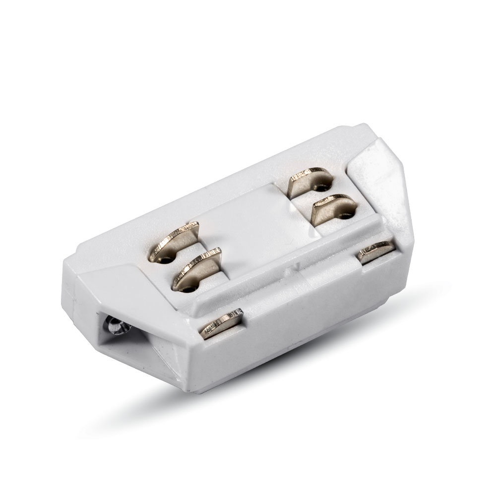 Mini connector for  tracksystem series V-TAC, white